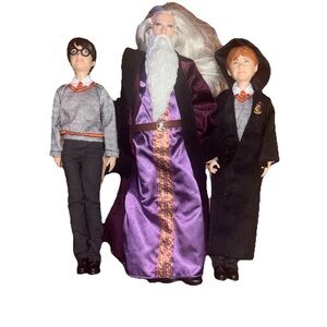 Wizard Trio Kids Costume Set - Purple, Black, Gray